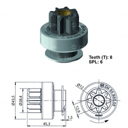 [858586005] BENDIX KIA RIO SOUL T-8