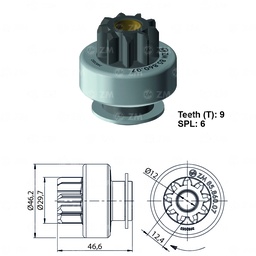 [858586007] BENDIX CHEVROLET LUV ARR DELCO REMY CORSA POWER 9D