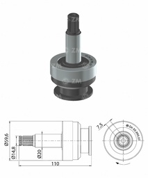 [858589007] BENDIX RELACIONADO MITSUBISHI CANTER SIN PIÑON T-20