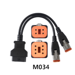 [88M034] CABLE OBD MOTOCICLETA HARLEY DAVIDSON -4+6 MS80 STD/BASIC, MS70, MS50 STD/BASIC