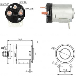 [02ZM-5501] AUTOMATICO ARRANQUE HARLEY DAVIDSON 12V MOTOCICLETA