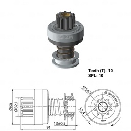 [858553105] BENDIX TRACTORES JOHN DEERE M N 10D