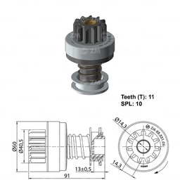 [858553106] BENDIX TRACTORES JOHN DEERE BOSCH 11D