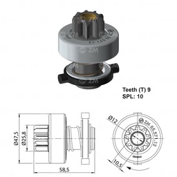 [858557112] BENDIX CHEVROLET CORSA 1.3 1.4 RENAULT CLIO 9D