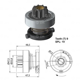 [858557125] BENDIX CITROEN SAXO PEUGEOT 306 M 1998 9D