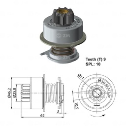 [858557139] BENDIX VOLKSWAGEN ESCARABAJO BOSCH 9D