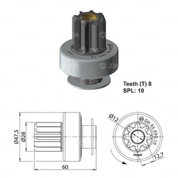 [858559015] BENDIX CHEVROLET N200 N300 T-VALEO T-8