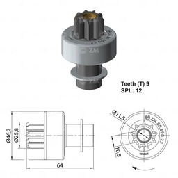 [858559027] BENDIX FIAT PALIO VALEO 9D