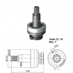 [858563901] BENDIX RELACIONADO DAF SCANIA P230 P270 P310 R420 EURO 3 EURO 5 CON PIÑON 12839 DAF 1679152 6033AD5055 6033AD5078