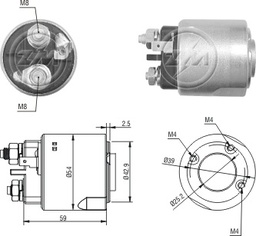 [02ZM-4495] AUTOMATICO RENAULT TWINGO CLIO KANGOO MOTOR 8V 12V