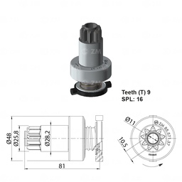 [858557137] BENDIX AUDI A3 1.6 1.8T OCTAVIA VOLKSWAGEN POLO 9D