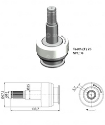 [858589006] BENDIX RELACIONADO VOLVO RENAULT KERAX. 39MT EURO PIÑON 26D