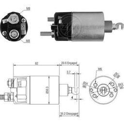 [02ZM-1660] AUTOMATICO TOYOTA SUZUKI SUBARU NIPPONDENSO 12V CHANA CARROS CHINOS 6 HUECOS