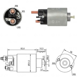 [02ZM-2993] AUTOMATICO RENAUL DUSTER MASTER 12V MOTOR 700300522 7700313447 7711134622