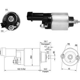 [02ZM-3705] AUTOMATICO HONDA CRV ACORD CIVIC 12V