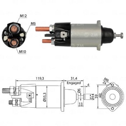 [02ZM-3898] AUTOMATICO MERCEDES BENZ MB ATEGO ACTROS 01-03 24V