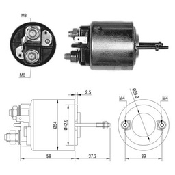 [02ZM-597] AUTOMATICO HYUNDAI ATOS 12V VALEO PARIS RHONE