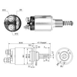 [02ZM-732] AUTOMATICO MERCEDES BENZ MB 24V EMBOLO PLASTICO