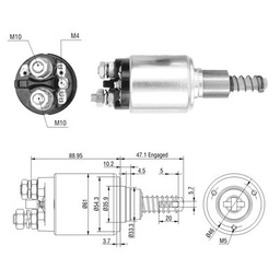 [02ZM-734] AUTOMATICO IVECO FIAT MB VOLVO BOSCH 12V EMBOLO PLASTICO