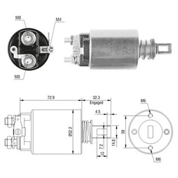 [02ZM-783] AUTOMATICO MONTACARGA ARRQ HITACHI 12V