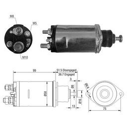 [02ZM-805] AUTOMATICO 28MT CUMMINS FORD 7000 12V