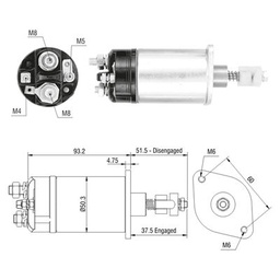 [02ZM-821] AUTOMATICO FORD 5000 F100 F150 EMBOLO PLASTICO 12V