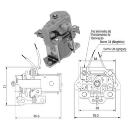 [02ZM-903] AUTOMATICO IVECO SCANIA BOSCH IMPULSO 0331101005 2 SALIDAS