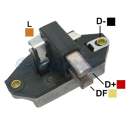 [07GA027] REGULADOR CHEVROLET CHEVETTE MONZA LUV 12 55 CON ESCOBILLAS TIPO BOSCH (GA1275-GA1277)