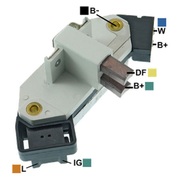 [07GA118] REGULADOR FIAT TEMPRA RENAULT 12 90 CON ESCOBILLAS 4 TIPO MAGNETI MARELLI