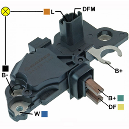 [07GA239] REGULADOR RENAULT CLIO II KANGOO LAGUNA LOGAN MEGANE SANDERO STEPWAY SCENIC SYMBOL 12V 3P FR-L 7701048230 F00M144111 F00MA45234 230624