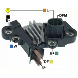 [07GA363] REGULADOR DODGE JOURNEY NISSAN CAPSTAR 14V VW VOLKSWAGEN GOL 12 CONECTOR VERTICAL 2 DFM-L F00M346137 TIPO BOSCH