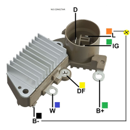 [07GA816] REGULADOR CHEVROLET SWIFT TERMINALES DIG-L TERMINAL L CON SEÑAL A LA BOMBA 126000-0850 TIPO NIPONDENSO