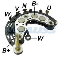 [07GA1890] RECTIFICADOR FORD FIESTA ECO SPORT 95AMP 8X35A AVALANCHE (ZENER)(GA350 GA360) TIPO VISTEON