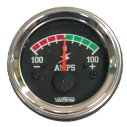 [16217086] AMPERIMETRO 100-100 52MM ESCALA COLOR ARO CROMADO