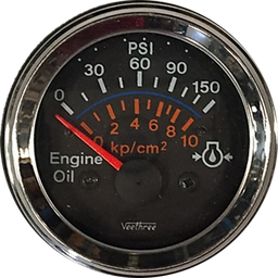 [16120943] MARCADOR ACEITE ELECTRICO 150PSI 24V ARO CROMADO