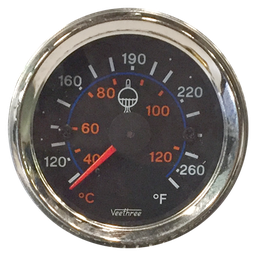 [16057077] MARCADOR TEMPERATURA AGUA MECANICO 400" 10.16M ARO CROMADO