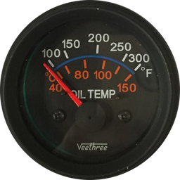 [16270983] MARCADOR TEMPERATURA ACEITE ELECTRICO 12V 40°-150° ARO NEGRO