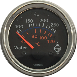 [16270995] MARCADOR TEMPERATURA AGUA ELECTRICO 24V 40Ø-120Ø ARO CROMADO