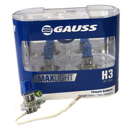 [28GL57] BOMBILLO HALOGENO H3 PK22S 12V 55W FARO MAXLIGHT 110% MAS LUZ 5000K PREMIUM DUOPACK 64151CBA