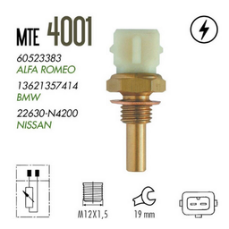 [46R4001] SENSOR TEMPERATURA REFRIGERANTE (ECT) NISSAN B14 2P 22630P8100 7700582688 94205866 8942058660