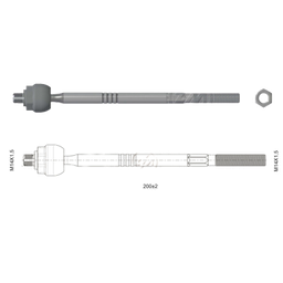 [51ZM-17011006] TERMINAL AXIAL FIAT PALIO PALIO WEEKEND 97 SIENA 97 L:280 RC:M14-1 50 RP:M14-1 50 TP: 86N.M MTC:78N.M DERECHA-IZQUIERDA