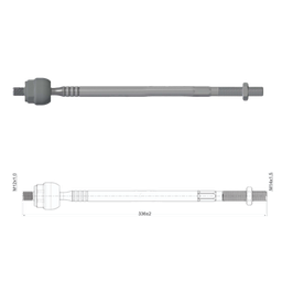 [51ZM-17011069] TERMINAL AXIAL RENAULT TWINGO 1993 - 2007 DERECHA-IZQUIERDA