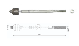 [51ZM-17011411] TERMINAL AXIAL CHEVROLET CHEVY (HIDRAULICO) CHEVROLET CORSA L:278RC:M14-1 50RP:M12-1 50TP:78N.MTC52N.M