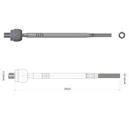 [51ZM-17011847] TERMINAL AXIAL KIA PICANTO MORNING PICANTO ION DIRECCION HIDRAULICA DERECHA-IZQUIERDA