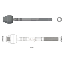 [51ZM-17012003] TERMINAL AXIAL FIAT DUNA FIORINO 91 PREMIO 91 UNO 92-08 L:219 RC:M14-1 50 RP:M14-1 50 TP:86N.M MTC:78N.M DERECHA-IZQUIERDA