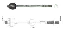 [51ZM-17021450] TERMINAL AXIAL FORD EXPLORER F150 RANGER MERCURY MAZDA B2300 B2500 NAVAJO L:259RC:M16-1 50RP:M14-1 50TP:119N.MTC86N.M