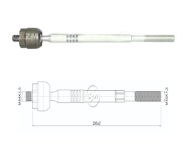 [51ZM-17021602] TERMINAL AXIAL TOYOTA HILUX 05 16 FORTUNER 05 15 L:295RC:M14-1 50RP:M15-1 50TP:78N.MTC108N.M 