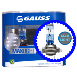 [28GL123] BOMBILLO HALOGENO H7 PX26D 12V 55W FARO MAXLIGHT PERFORMANCE 110% MAS LUZ 40M + 20% LUMINOSIDAD PREMIUM DUOPACK 64210NBU