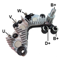 [07GA1887] RECTIFICADOR HYUNDAI ATOS KIA PICANTO 1.0 70AMP 3X35A AVALANCHE (GA293) TIPO VALEO