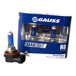 [28GL79] BOMBILLO HALOGENO H8 PGJ19-1 12V 35W FARO MAXLIGHT 110% MAS LUZ 5000K PREMIUM DUOPACK 64212CBA